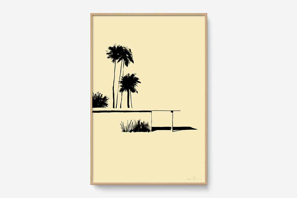 FredericForest_Grammatical_40x60cm_LimitedPrintPalmsSpring_Framed_Natural
