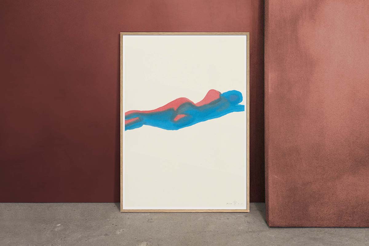 FredericForest_Grammatical_LimitedPrint_Color_50x70cm_WomanRestingOnTheBeach_Scene03