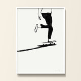 FredericForest_Grammatical_MinimalDrawingArt_30x40cm_Skateboarding03_Scene01