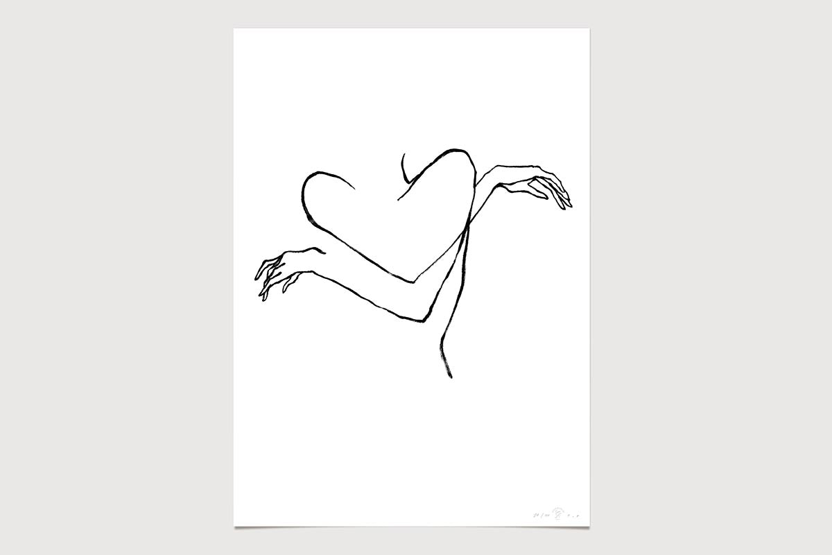 FredericForest_Grammatical_MinimalDrawingArt_50x70cm_SelfLoveWoman_Neutral
