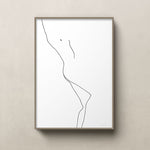 FredericForest_Grammatical_MinimalDrawingArt_50x70cm_WomanLaying2_Scene1