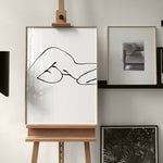 FredericForest_Grammatical_MinimalDrawingArt_50x70cm_WomanResting04_Scene01