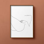 FredericForest_Grammatical_MinimalDrawingArt_50x70cm_WomanResting2_Scene5