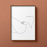 FredericForest_Grammatical_MinimalDrawingArt_50x70cm_WomanResting2_Scene5