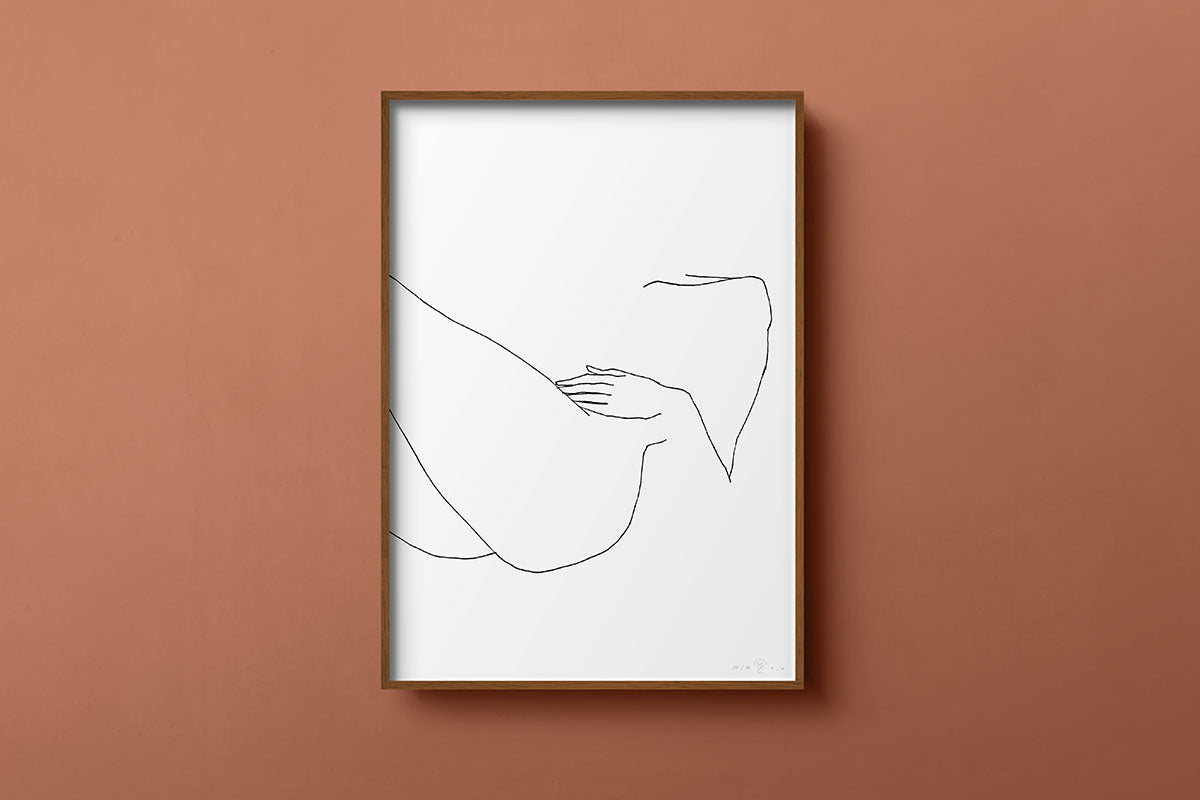 FredericForest_Grammatical_MinimalDrawingArt_50x70cm_WomanResting2_Scene5