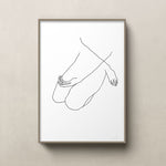 FredericForest_Grammatical_MinimalDrawingArt_50x70cm_WomanSitting2_Scene1