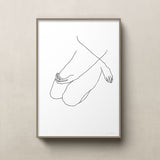 FredericForest_Grammatical_MinimalDrawingArt_50x70cm_WomanSitting2_Scene1