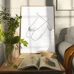 FredericForest_Grammatical_MinimalDrawingArt_50x70cm_WomanSitting2_Scene3