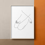 FredericForest_Grammatical_MinimalDrawingArt_50x70cm_WomanSitting2_Scene8