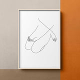 FredericForest_Grammatical_MinimalDrawingArt_50x70cm_WomanSitting2_Scene8