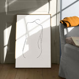 FredericForest_Grammatical_MinimalDrawingArt_50x70cm_WomanSittingFromBack_Scene2