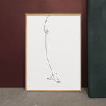 FredericForest_Grammatical_MinimalDrawingArt_50x70cm_WomanStanding2_Scene11