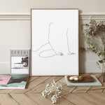 FredericForest_Grammatical_MinimalDrawingArt_50x70cm_WomanWakingUp2_Scene10