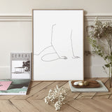 FredericForest_Grammatical_MinimalDrawingArt_50x70cm_WomanWakingUp2_Scene10