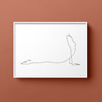 FredericForest_Grammatical_MinimalDrawingArt_70x50cm_WomanStretching02_Svene02