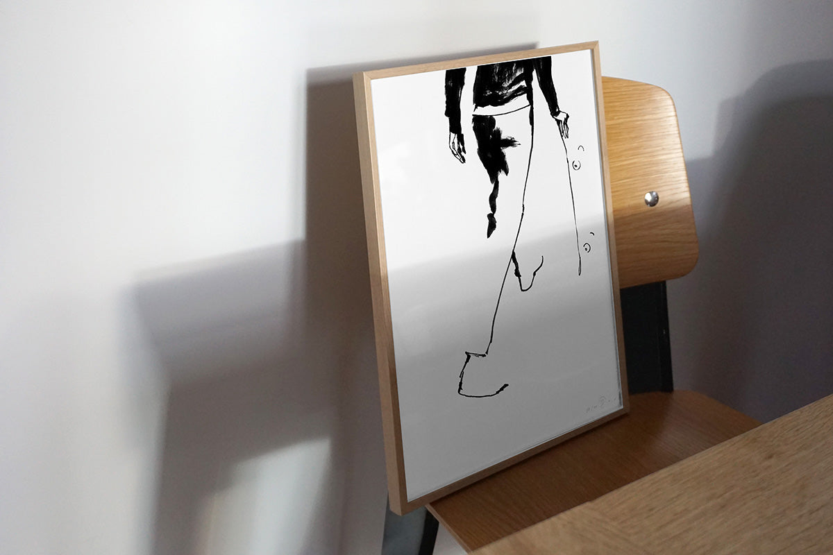 FredericForest_Grammatical_Neutral_MinimalDrawingArt_30x40cm_Skateboarding01_Scene02