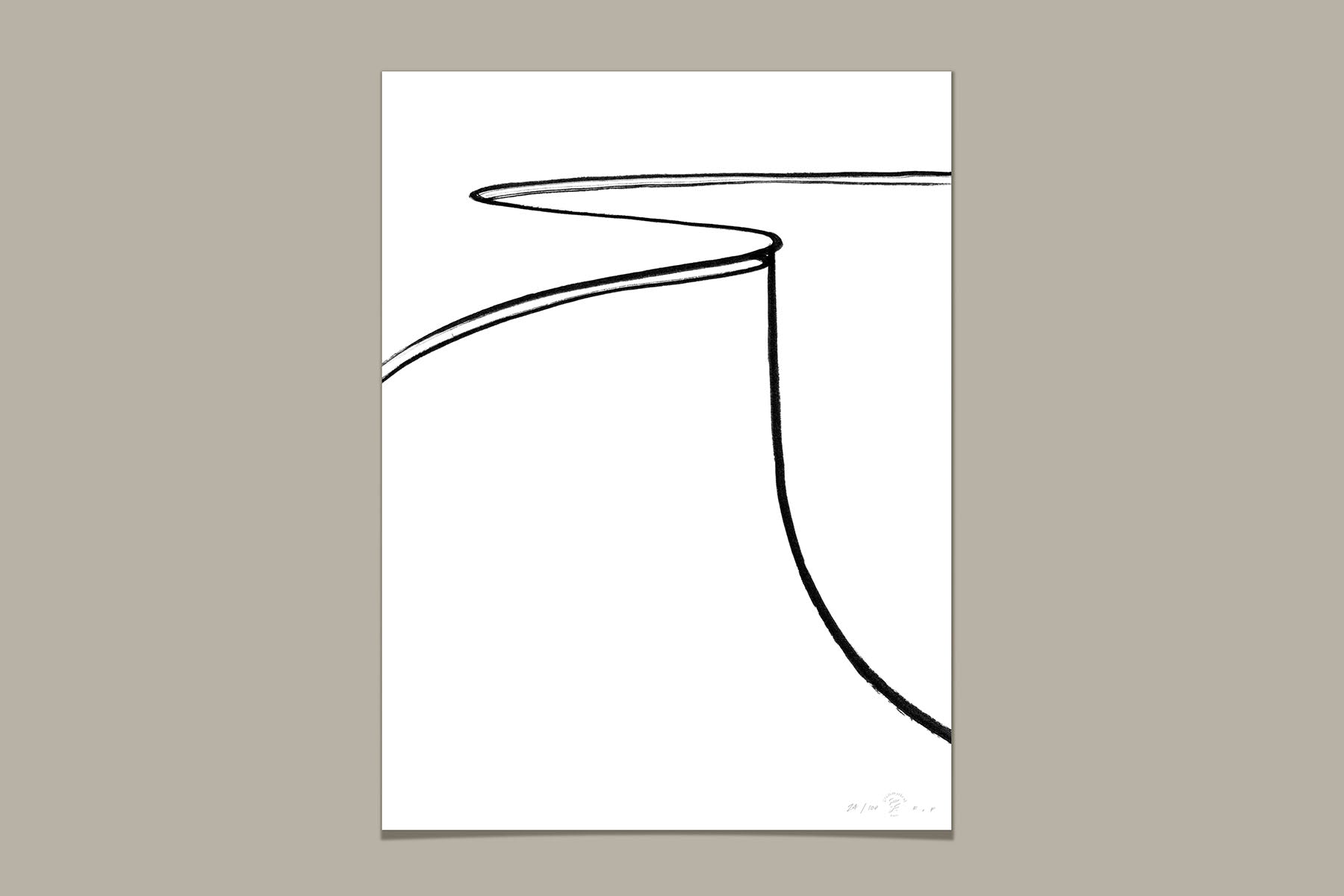 FredericForest_Grammatical_Neutral_MinimalDrawingArt_30x40cm_Skateboarding02