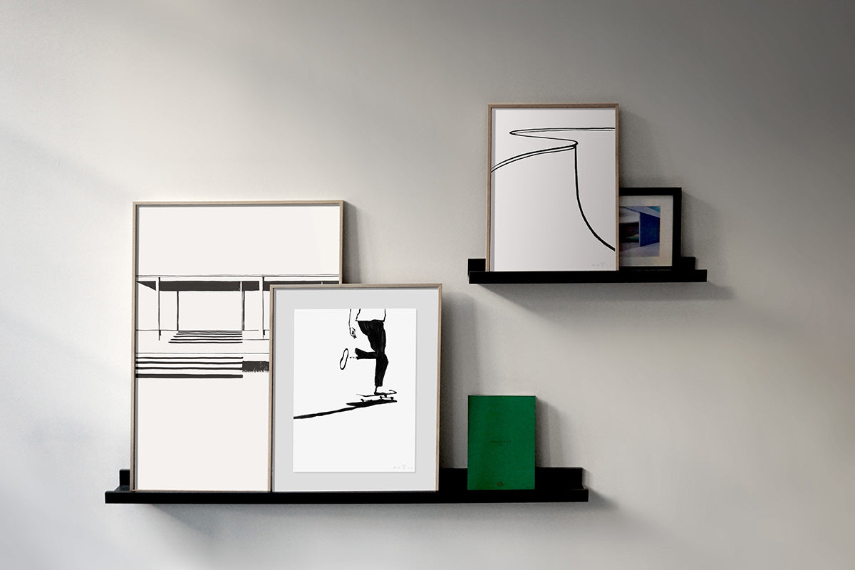 FredericForest_Grammatical_Neutral_MinimalDrawingArt_30x40cm_Skateboarding03_Scene03