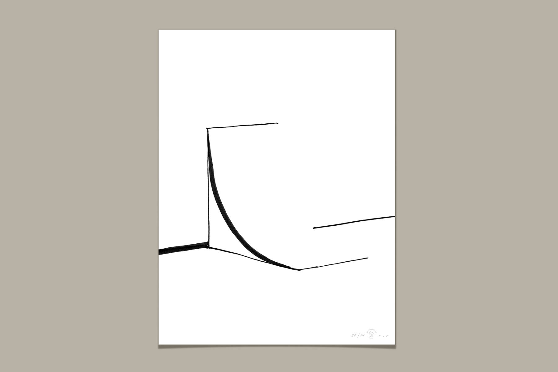 FredericForest_Grammatical_Neutral_MinimalDrawingArt_30x40cm_Skateboarding04