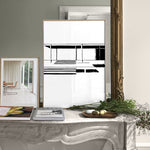 FredericForest_Grammatical_Neutral_MinimalDrawingArt_50x70cm_FarnsworthHouse1_MiesVanDerRohe_Scene3