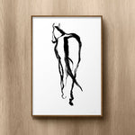 FredericForest_Grammatical_Neutral_MinimalDrawingArt_50x70cm_Horse2_Scene1