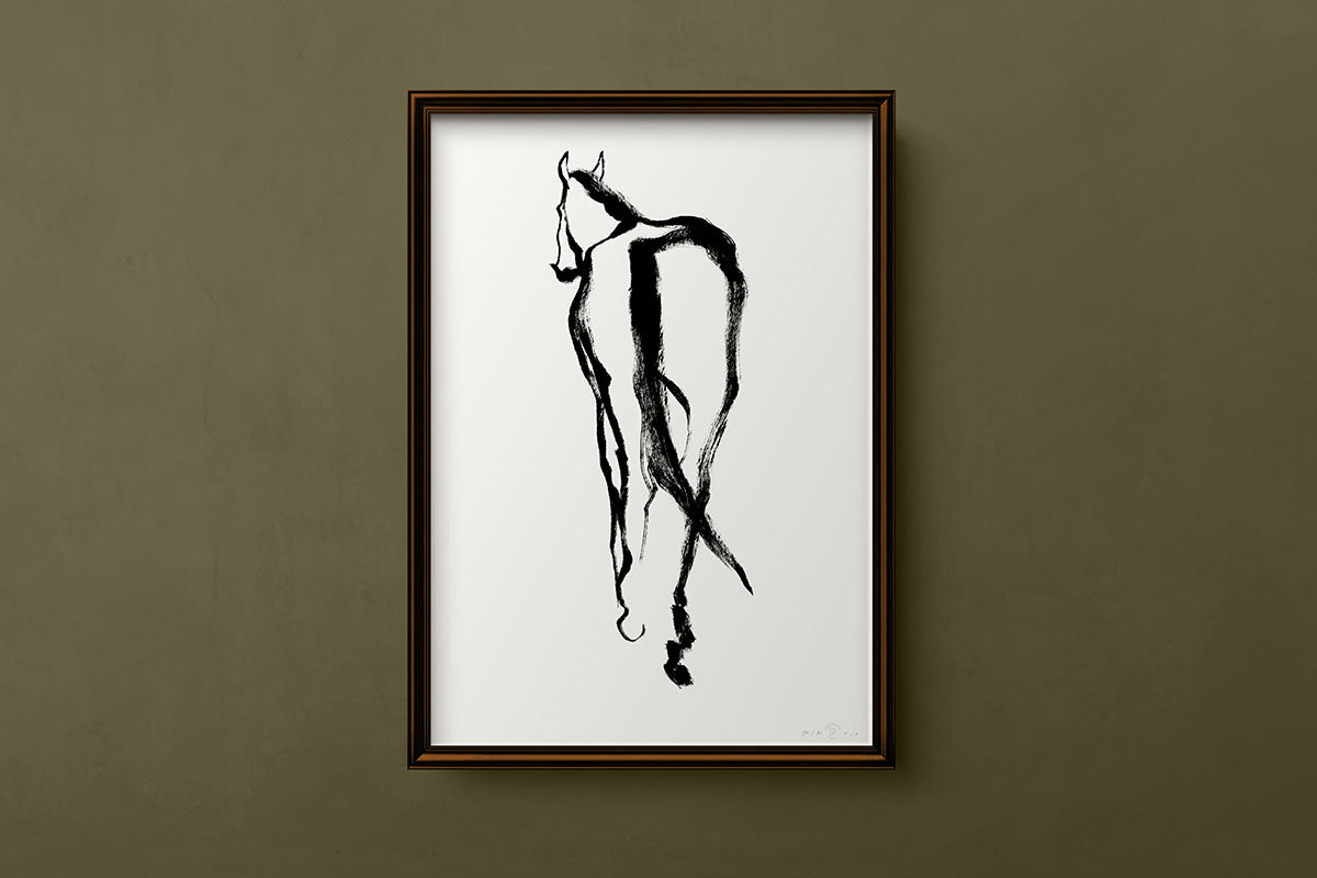 FredericForest_Grammatical_Neutral_MinimalDrawingArt_50x70cm_Horse2_Scene8