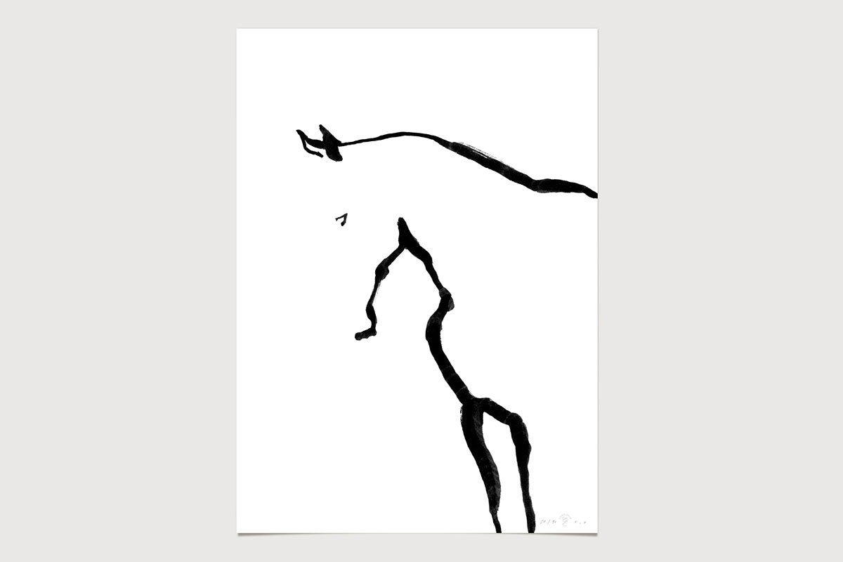 FredericForest_Grammatical_Neutral_MinimalDrawingArt_50x70cm_Horse4