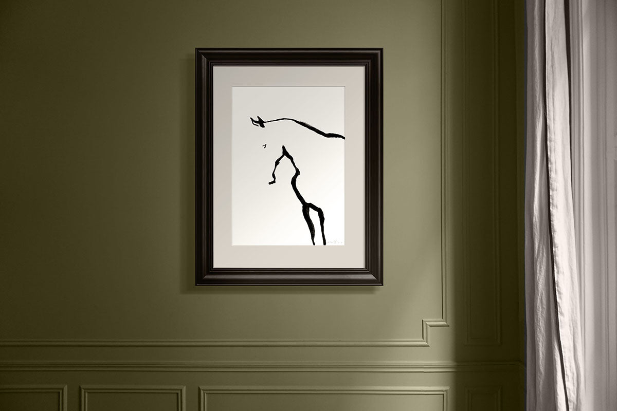 FredericForest_Grammatical_Neutral_MinimalDrawingArt_50x70cm_Horse4_Scene10