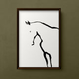 FredericForest_Grammatical_Neutral_MinimalDrawingArt_50x70cm_Horse4_Scene8