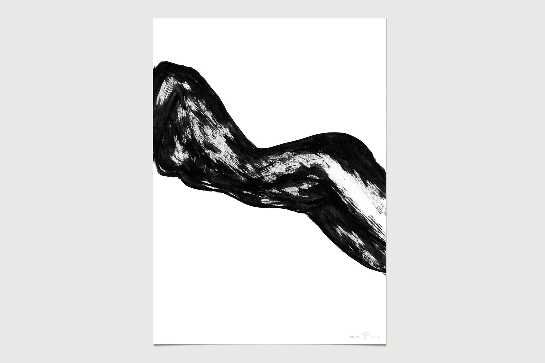 FredericForest_Grammatical_Neutral_MinimalDrawingArt_50x70cm_WomanResting03