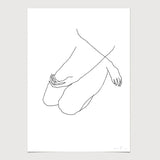 FredericForest_Grammatical_Neutral_MinimalDrawingArt_50x70cm_WomanSitting2