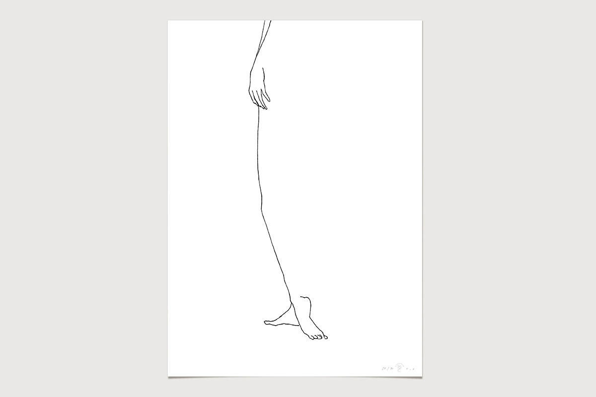 FredericForest_Grammatical_Neutral_MinimalDrawingArt_50x70cm_WomanStanding2