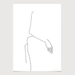 FredericForest_Grammatical_Neutral_MinimalDrawingArt_50x70cm_WomanWaiting03