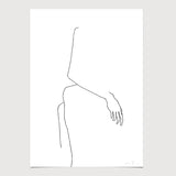 FredericForest_Grammatical_Neutral_MinimalDrawingArt_50x70cm_WomanWaiting03