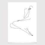 FredericForest_Grammatical_Neutral_MinimalDrawingArt_50x70cm_WomanWaiting3