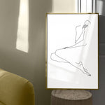 FredericForest_Grammatical_Neutral_MinimalDrawingArt_50x70cm_WomanWaiting3_Scene1