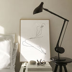 FredericForest_Grammatical_Neutral_MinimalDrawingArt_50x70cm_WomanWaiting3_Scene2