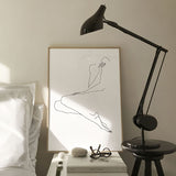 FredericForest_Grammatical_Neutral_MinimalDrawingArt_50x70cm_WomanWaiting3_Scene2