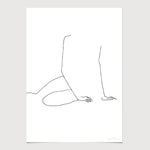 FredericForest_Grammatical_Neutral_MinimalDrawingArt_50x70cm_WomanWakingUp2