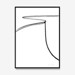 FredericForest_Grammatical_Print_MinimalDrawingArt_30x40cm_Skateboarding2_Framed_Black