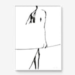 FredericForest_Grammatical_Print_MinimalDrawingArt_50x70cm_Surf1_Framed_White