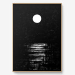 FredericForest_Grammatical_Print_MinimalDrawingArt_70x100cm_Moon_Framed_Natural