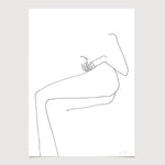 FredericForest_grammatical_LineDrawing_16_WomanResting_50x70cm