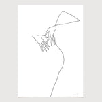 FredericForest_grammatical_LineDrawing_18_WomanDancing_50x70cm