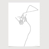 FredericForest_grammatical_LineDrawing_18_WomanDancing_50x70cm