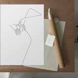 FredericForest_grammatical_LineDrawing_18_WomanDancing_50x70cm_Package