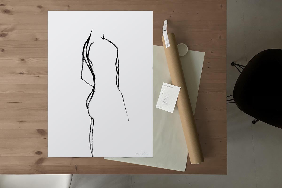 FredericForest_grammatical_LineDrawing_19_ManStanding_50x70cm_Package