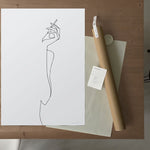 FredericForest_grammatical_LineDrawing_WomanSmoking_Package