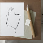 FredericForest_grammatical_LineDrawing_WomanThinking_Package