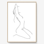 Cadre-bois_50x70cm_WomanStretching4
